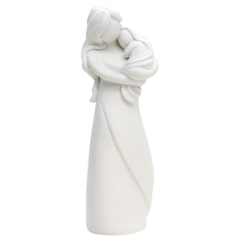 Virgin Statue Wit gestileerd kind 20 cm hars