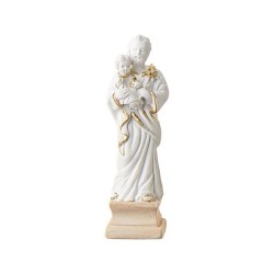 Statue S. Joseph Blanc/or 7cm résine