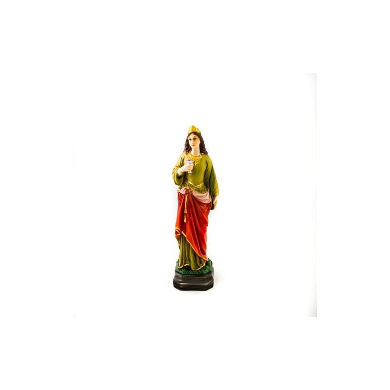Standbeeld van Saint Lucia in hars. 30 cm
