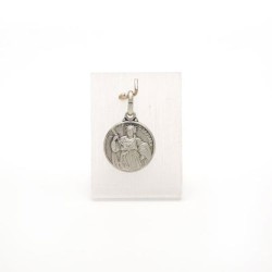 Médaille de Sainte Barbara en argent. 14 mm