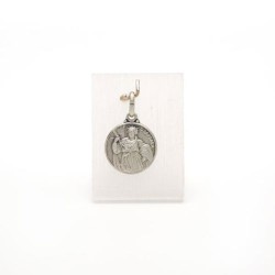 St. Barbara's medaille in zilver. 14 mm