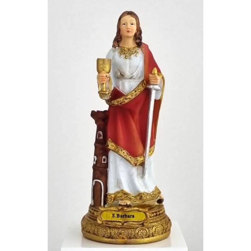 Standbeeld Ste Barbara 20 cm hars