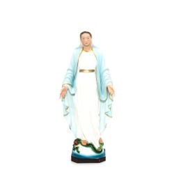 Statue de la Vierge Miraculeuse en résine. 30 cm