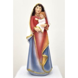 Statue Vierge et Enfant 20cm résine 