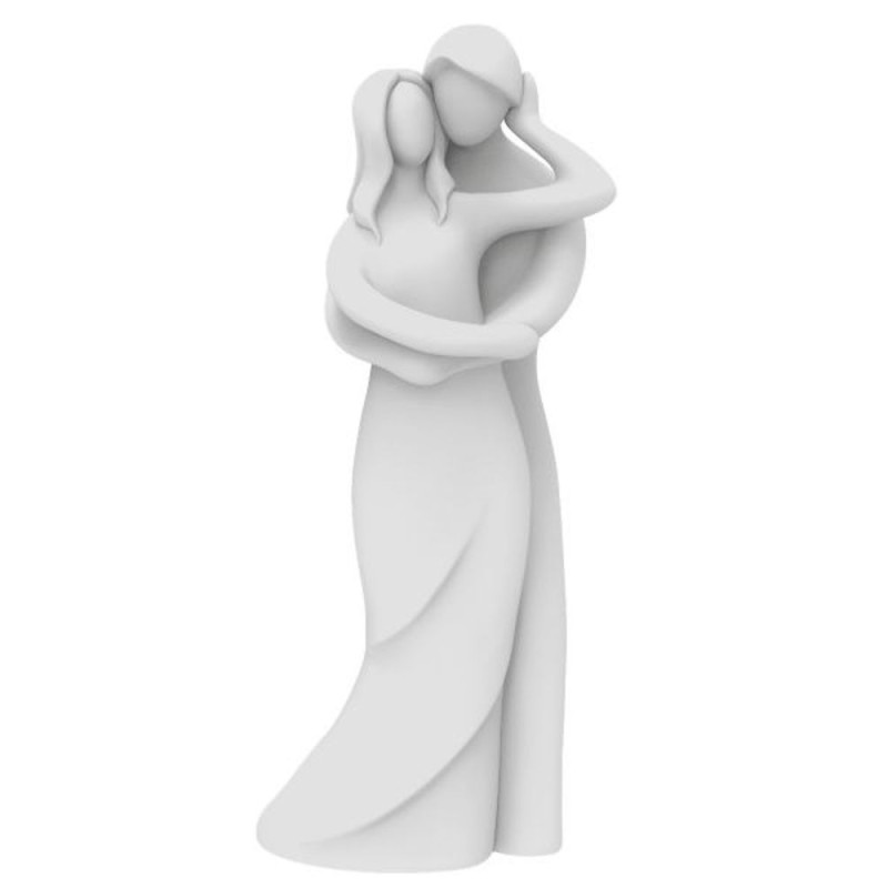 Standbeeld gestileerde witte 20 cm hars