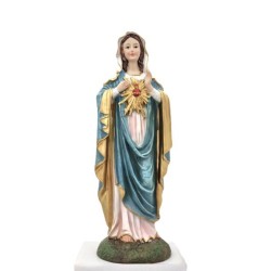 Statue Sacré Cœur de Marie 27.7cm résine