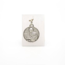 Médaille de Sainte Cécile en argent. 18 mm