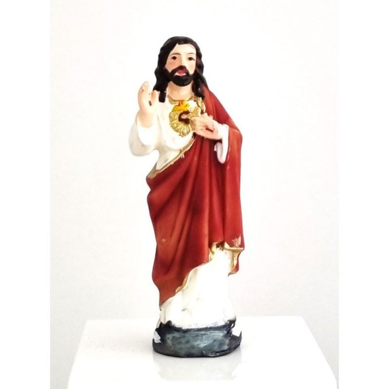 Heilig standbeeld hart van Jezus 8.8 cm hars