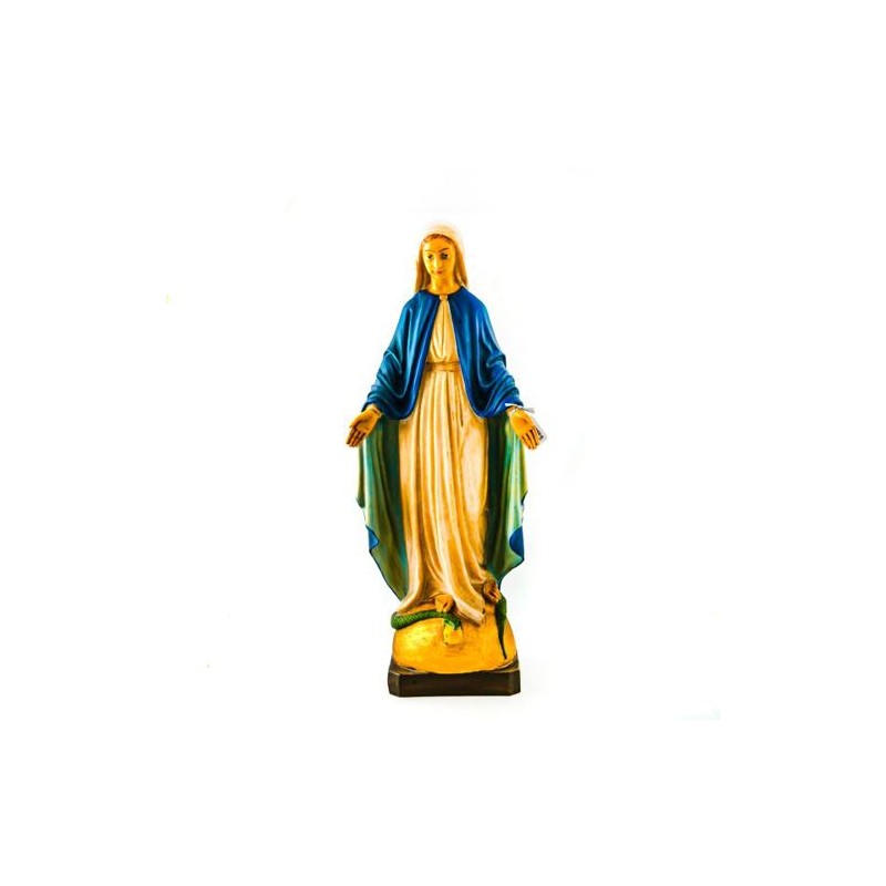 Standbeeld van de wonderbaarlijke maagd in hars. 65 cm