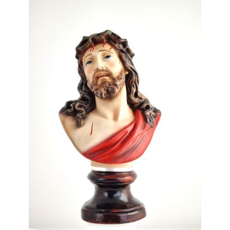 Standbeeld heilig gezicht - Christus's hoofd 30 cm hars