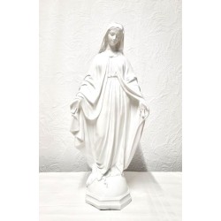 Statue Miraculeuse 60cm blanche résine