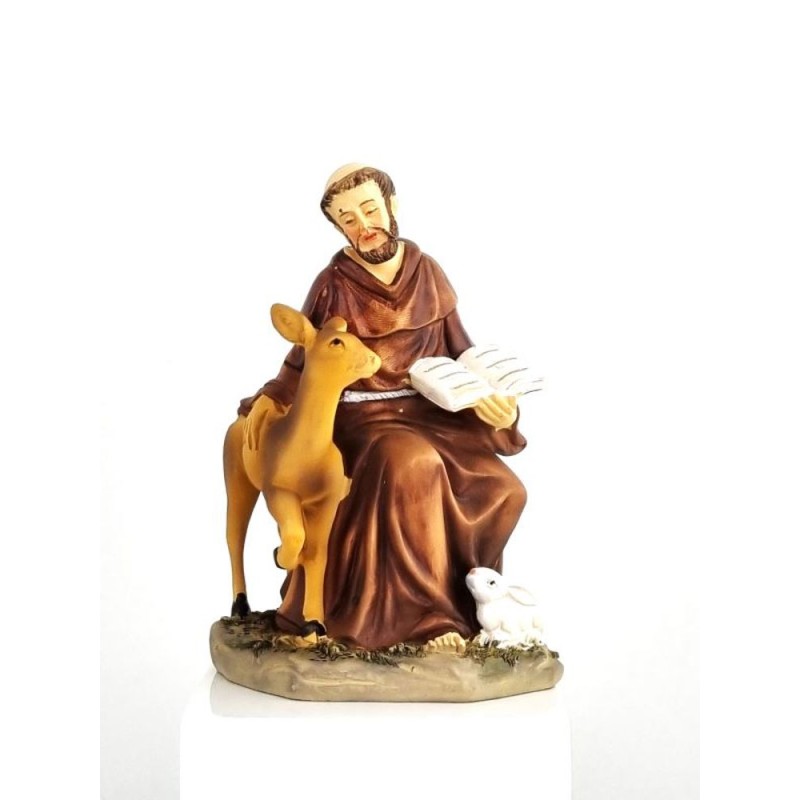Standbeeld Saint Francois 10.4cm hars
