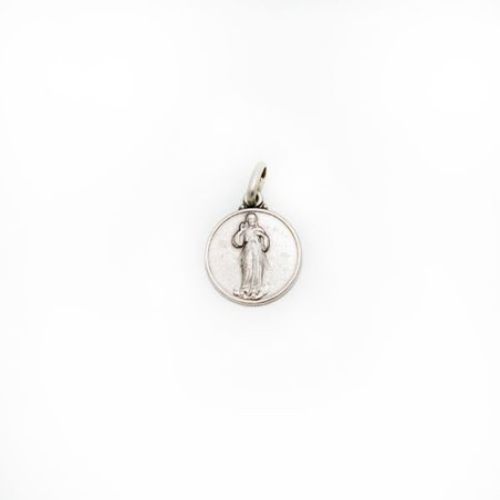 Medaille van de Barmhartige Christus in zilver.14 mm