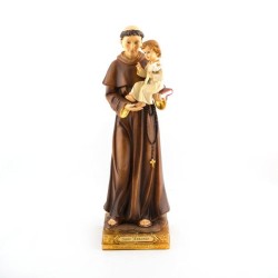 Standbeeld van Saint Anthony in hars. 32 cm