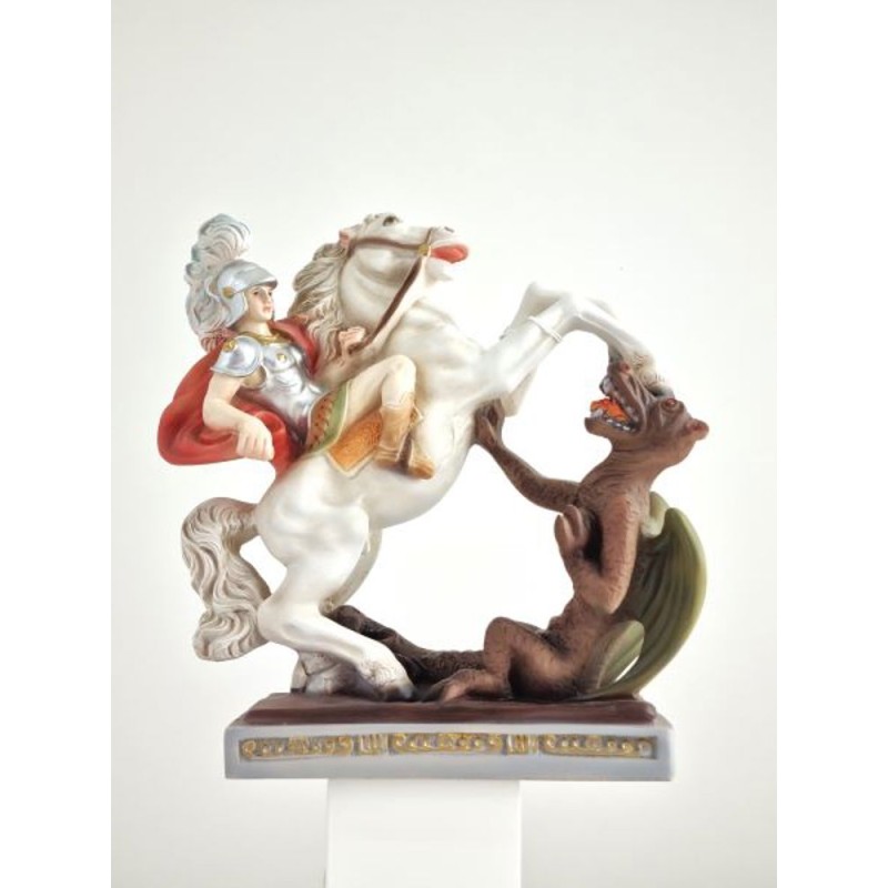 Standbeeld van Saint Georges met het harspaard. 30 cm