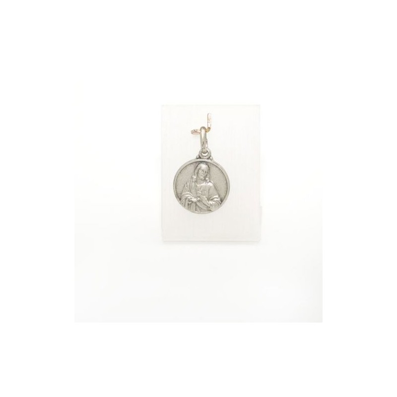 Silver Scapular medaille. 14 mm