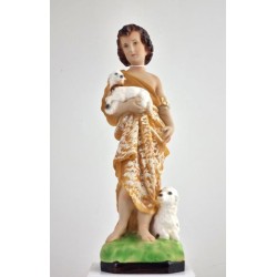 Statue St Jean-Baptiste enfant 30 cm résine