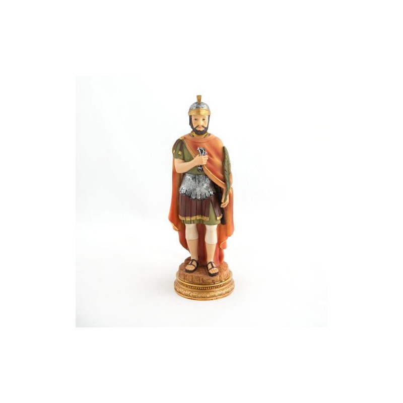 Standbeeld van Sint-Donat in hars. 22 cm