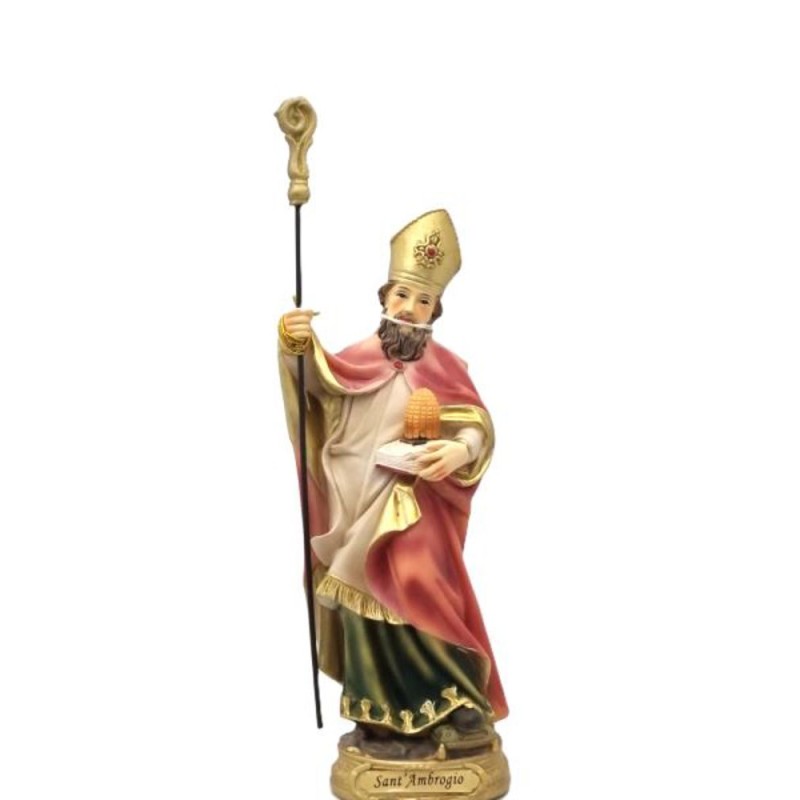 Standbeeld St. Ambroise 20.4cm hars