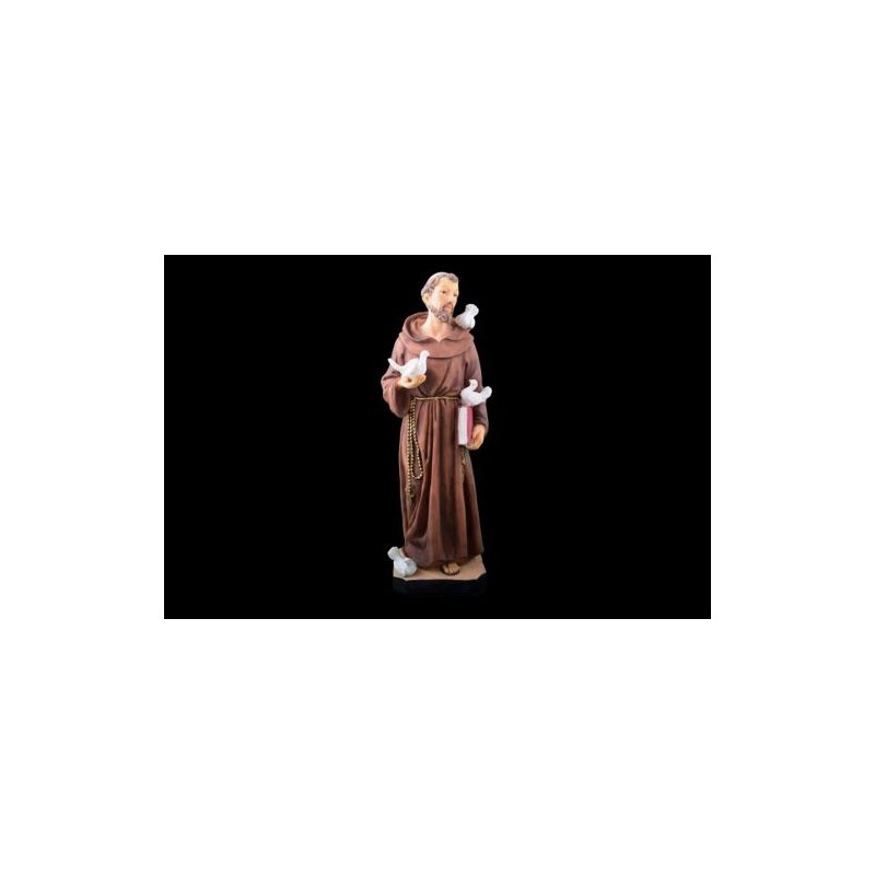 Standbeeld van Sint-Francis in hars. 30 cm