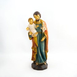 Statue de Saint Joseph en résine. 31 cm