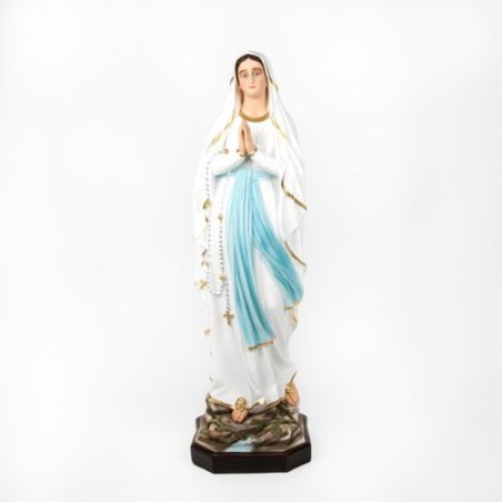 Standbeeld van Onze Lieve Vrouw van Lourdes in hars. 107 cm