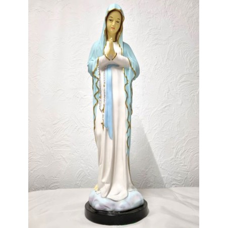 Statue ND Banneux 64cm résine colorée