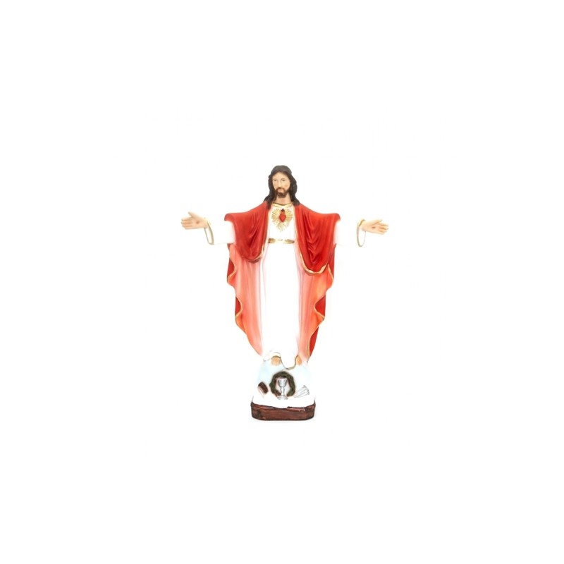   Standbeeld van Jezus Heilig Hart van de hars Montmartre. 25 cm