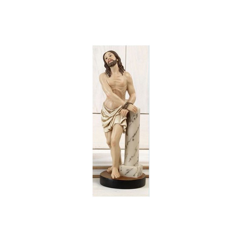 Standbeeld van Christus vastgebonden 29.5cm hars 
