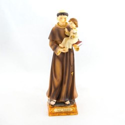 Standbeeld van Saint Anthony in hars. 22 cm
