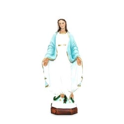 Statue de la Vierge Miraculeuse en résine. 35 cm
