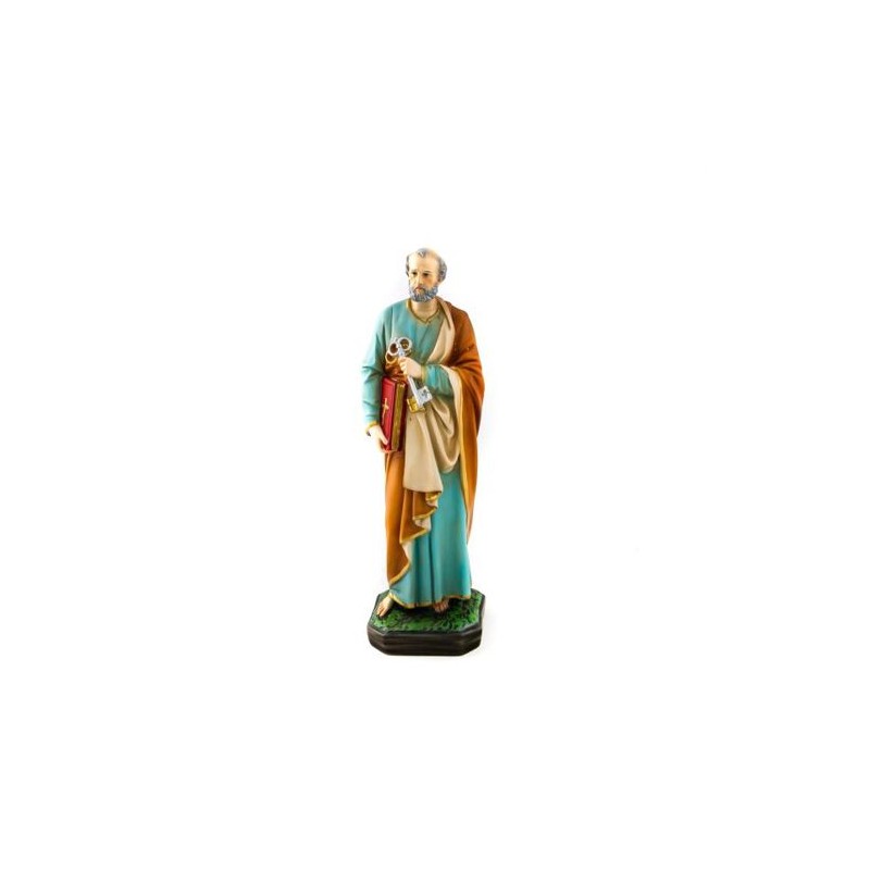 Standbeeld van Sint-Pieter in hars. 30 cm