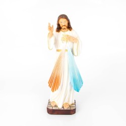 Statue de Jésus Miséricordieux en résine. 30 cm