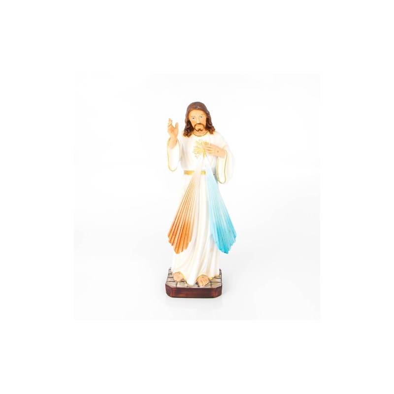Statue de Jésus Miséricordieux en résine. 30 cm