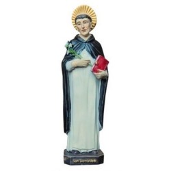 Statue St. Dominique 12,8cm résine