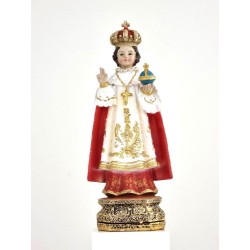 Standbeeld van Jesus Praag gouden hars. 20 cm