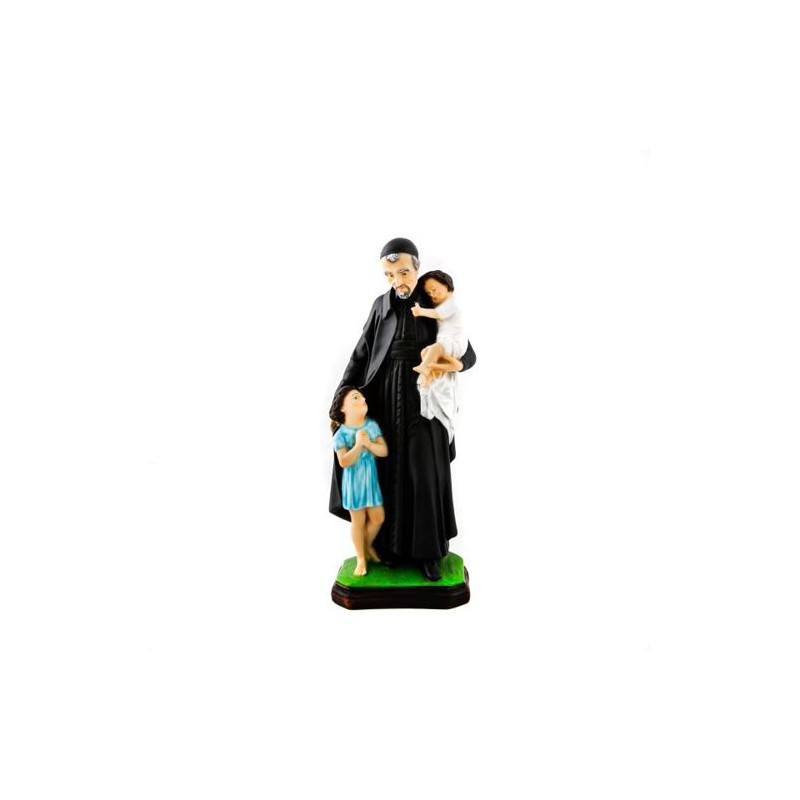 Standbeeld van Saint Vincent de Paul in hars. 30 cm