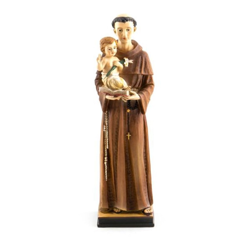 Standbeeld van Saint Anthony in hars. 30 cm