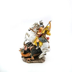 Standbeeld van Saint Georges in hars. 20 cm
