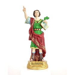 Statue Saint Pancrace 15cm résine