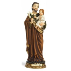 Statue St. Joseph 20.2cm résine