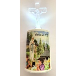 Plexi Cross met LED met Banner ND Base H: 14cm   
