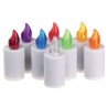 (129) Bougie électronique LUMIS flamme led (divers couleurs)  H:11cm D:4.3cm 