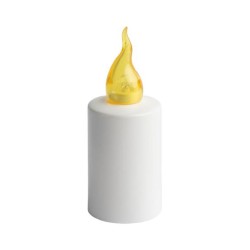 (353) Elektronische kaars Lumis vlam LED Vlam Geel H: 11cm D: 4,3cm 