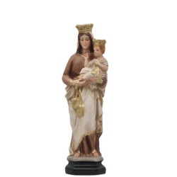 Statue ND Scapulaire (Carmel) 20cm marbrite