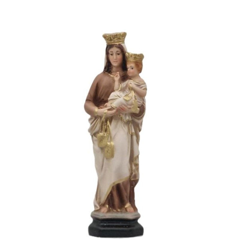 Statue ND Scapulaire (Carmel) 20cm marbrite