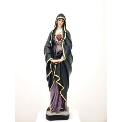 Statue ND des 7 douleurs 30cm marbrite