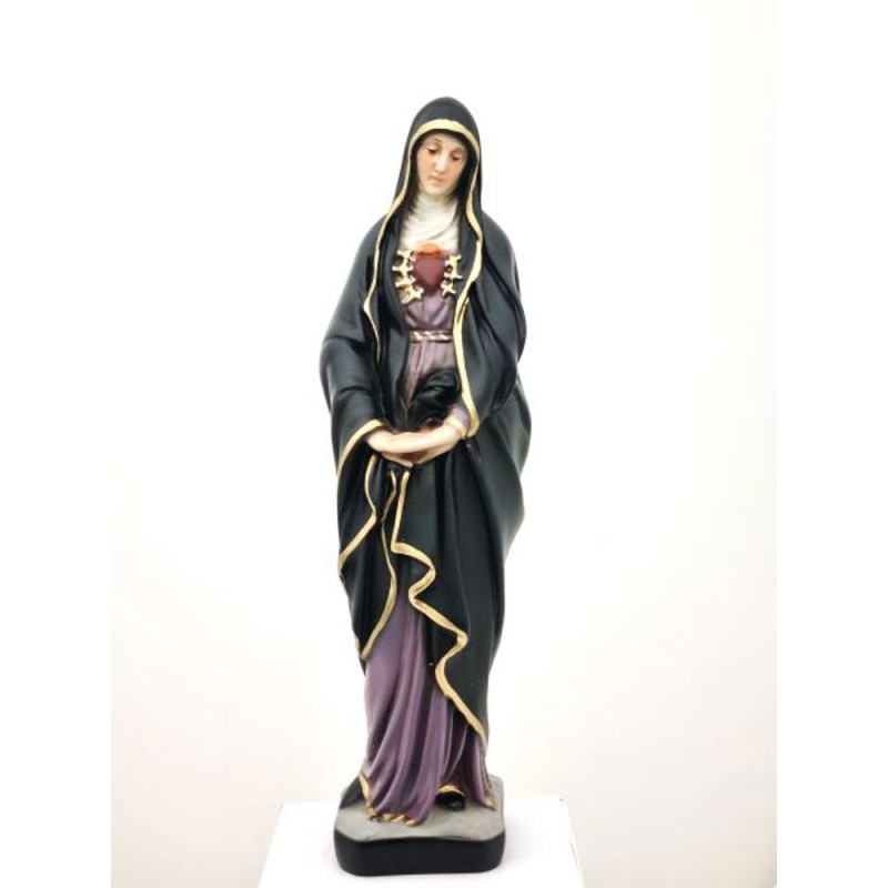 Statue ND des 7 douleurs 30cm marbrite