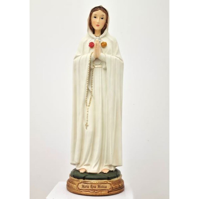 Statue Maria Rosa Mistica 29.5cm résine