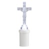 Bougie électronique Crucifix transparent avec LED 